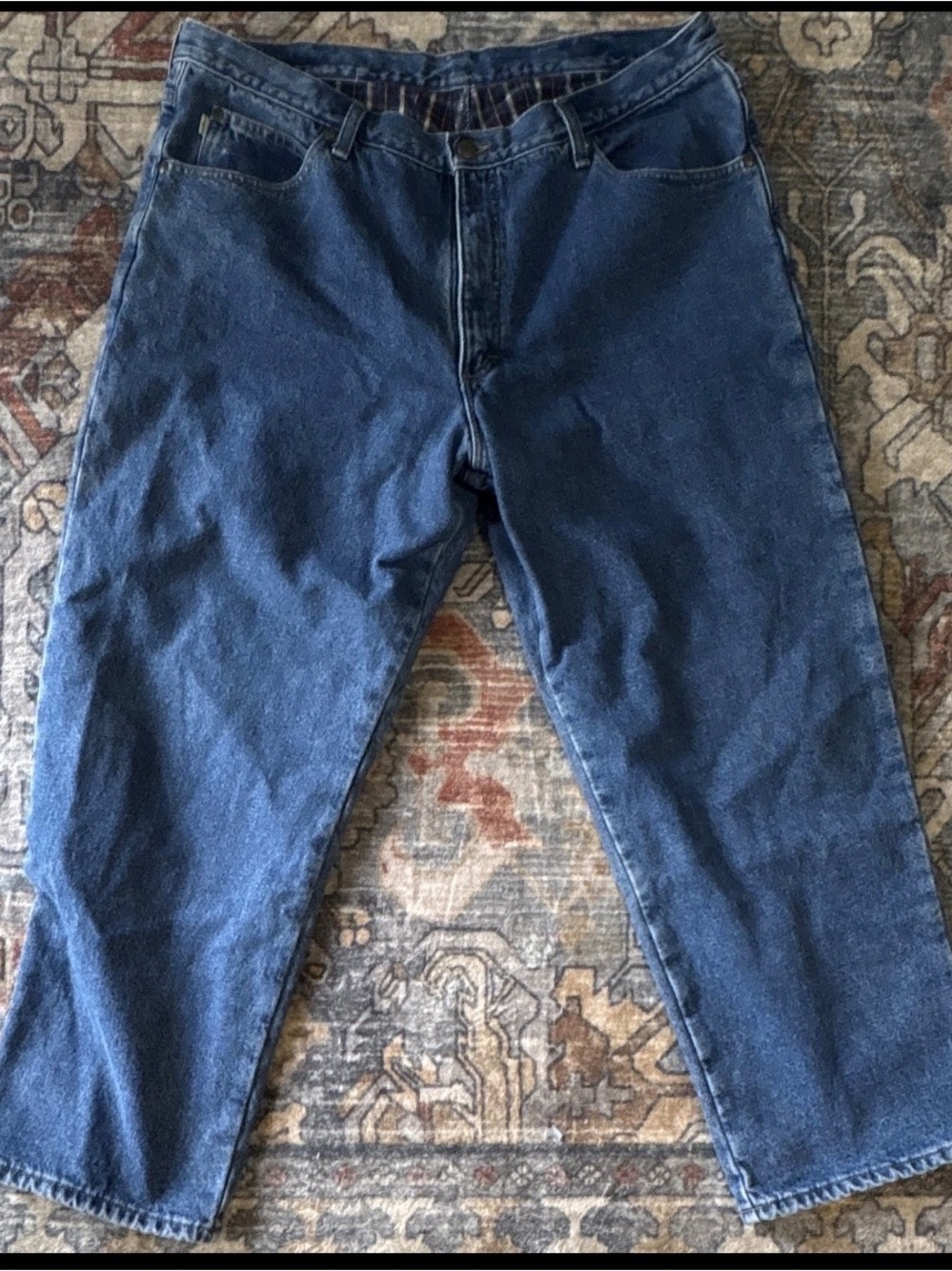 L.L. Bean Vintage Flannel Lined Jeans Men's 40x30